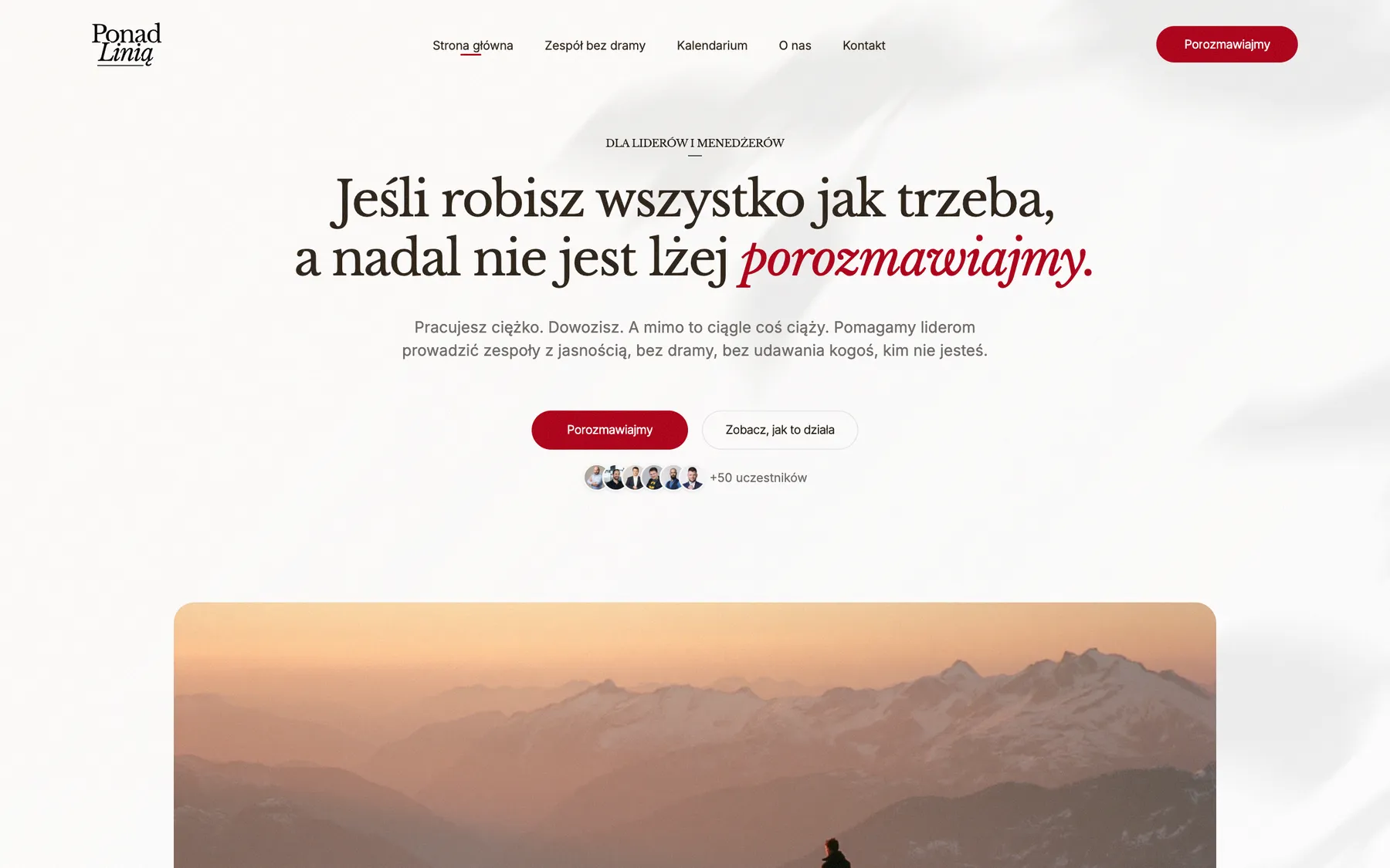 Ponad Linia home page