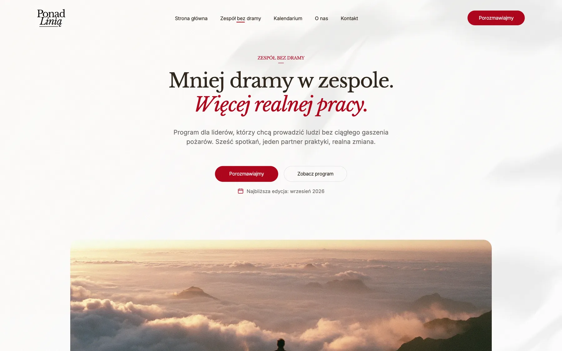 Zespół bez dramy program page